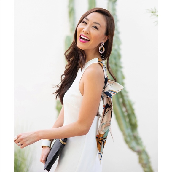 mango back bow dress